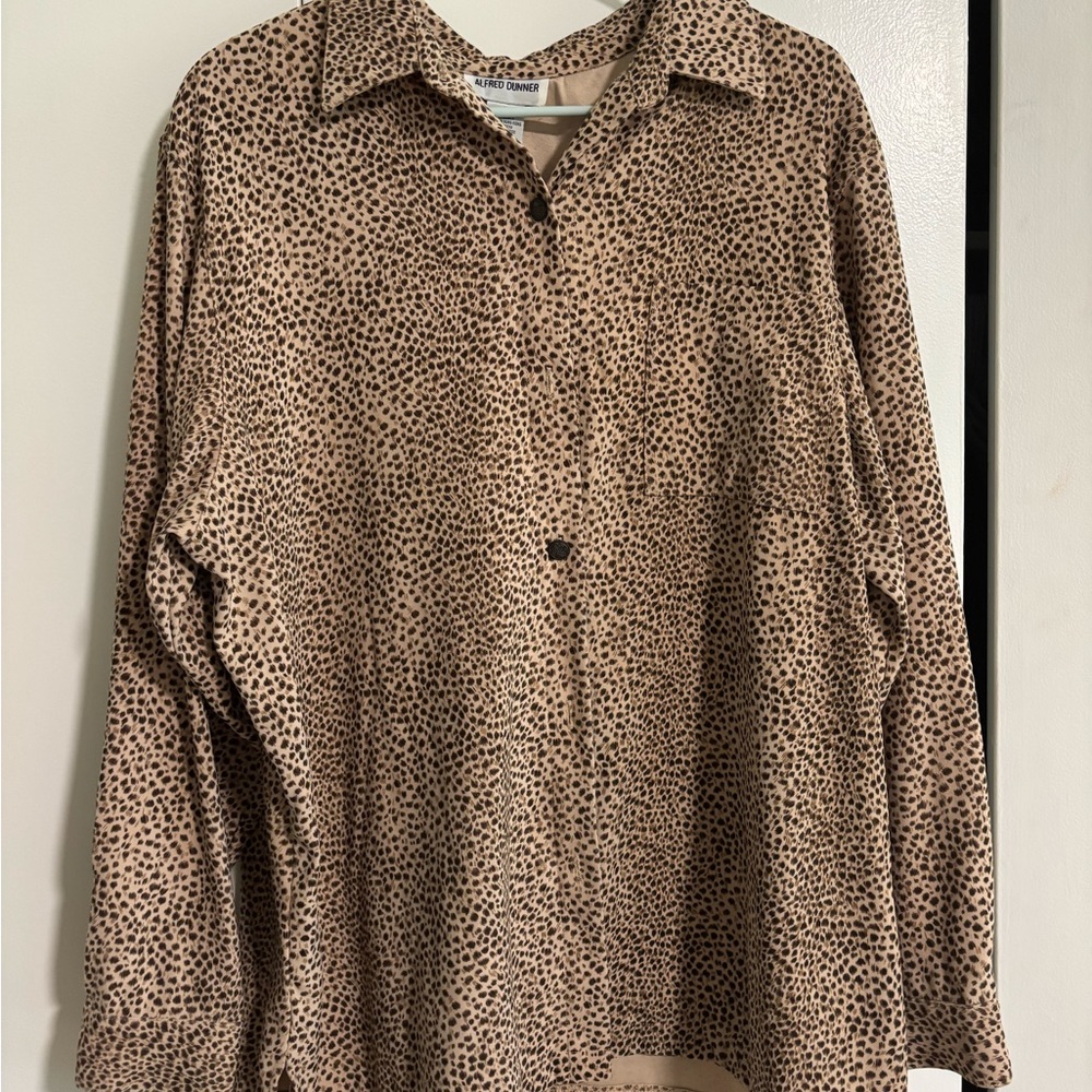 Alfred Dunner Animal Print Blouse